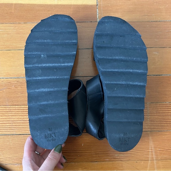 Leather strappy sandals - MKT studios - Picture 4 of 4